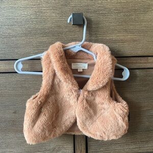 Cozy Brown Faux Fur Vest for Kids
